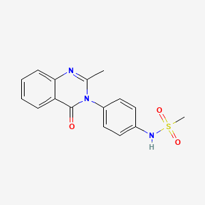 N-[4-(2-methyl-4-oxoquinazolin-3-yl)phenyl]methanesulfonamide