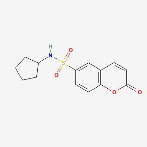6-[(Cyclopentylamino)sulfonyl]chromen-2-one