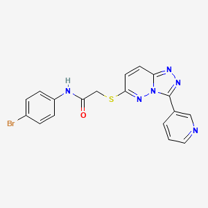 N-(4-bromophenyl)-2-((3-(pyridin-3-yl)-[1,2,4]triazolo[4,3-b]pyridazin-6-yl)thio)acetamide