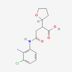 N-(3-Chloro-2-methyl-phenyl)-2-(tetrahydro-furan-2-yl)-succinamic acid