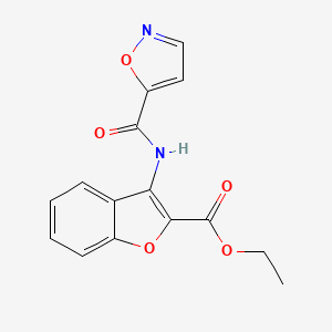 Ethyl 3-(isoxazole-5-carboxamido)benzofuran-2-carboxylate