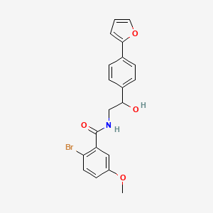 2-bromo-N-{2-[4-(furan-2-yl)phenyl]-2-hydroxyethyl}-5-methoxybenzamide