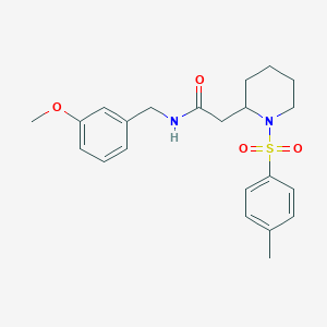 N-(3-methoxybenzyl)-2-(1-tosylpiperidin-2-yl)acetamide