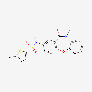 5-methyl-N-(10-methyl-11-oxo-10,11-dihydrodibenzo[b,f][1,4]oxazepin-2-yl)thiophene-2-sulfonamide