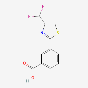 3-[4-(Difluoromethyl)-1,3-thiazol-2-yl]benzoic acid