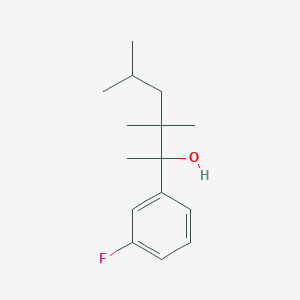2-(3-Fluorophenyl)-3,3,5-trimethylhexan-2-ol