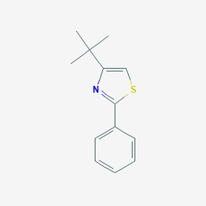 molecular formula C13H15NS B026855 Thiazole, 4-(1,1-dimethylethyl)-2-phenyl- CAS No. 19960-63-5