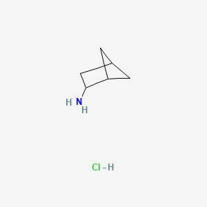 molecular formula C6H12ClN B2685566 Bicyclo[2.1.1]hexan-2-amine hydrochloride CAS No. 102781-57-7