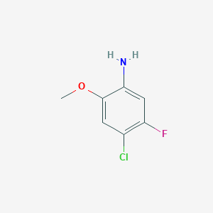 molecular formula C7H7ClFNO B2685607 4-Chloro-5-fluoro-2-methoxyaniline CAS No. 1268392-91-1