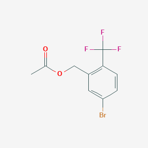 molecular formula C10H8BrF3O2 B2685636 5-Bromo-2-(trifluoromethyl)benzyl acetate CAS No. 2149591-27-3