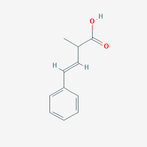 molecular formula C11H12O2 B2685668 4-Phenyl-2-methyl-3-butenoic acid CAS No. 175890-13-8
