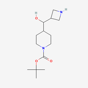 molecular formula C14H26N2O3 B2685715 tert-Butyl 4-(azetidin-3-yl(hydroxy)methyl)piperidine-1-carboxylate CAS No. 2227206-45-1