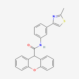 molecular formula C24H18N2O2S B2685726 N-[3-(2-methyl-1,3-thiazol-4-yl)phenyl]-9H-xanthene-9-carboxamide CAS No. 887198-60-9
