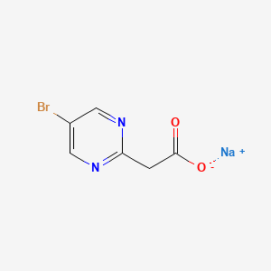 molecular formula C6H4BrN2NaO2 B2685756 Sodium 2-(5-bromopyrimidin-2-yl)acetate CAS No. 2055841-00-2