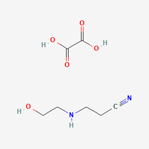 B2685758 3-[(2-Hydroxyethyl)amino]propanenitrile (C2H2O4) CAS No. 1421769-44-9; 33759-44-3