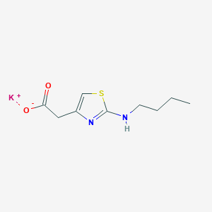 molecular formula C9H13KN2O2S B2685798 Potassium 2-[2-(butylamino)-1,3-thiazol-4-yl]acetate CAS No. 2094152-28-8