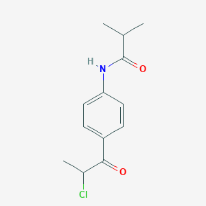 B2685812 N-[4-(2-chloropropanoyl)phenyl]-2-methylpropanamide CAS No. 851398-75-9