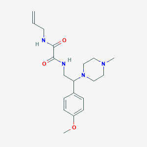 molecular formula C19H28N4O3 B2685840 N1-allyl-N2-(2-(4-methoxyphenyl)-2-(4-methylpiperazin-1-yl)ethyl)oxalamide CAS No. 903343-94-2