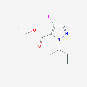 molecular formula C10H15IN2O2 B2685848 ethyl 1-sec-butyl-4-iodo-1H-pyrazole-5-carboxylate CAS No. 1855945-78-6
