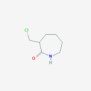 molecular formula C7H12ClNO B2685887 3-(Chloromethyl)azepan-2-one CAS No. 2193067-53-5