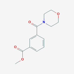 molecular formula C13H15NO4 B2685928 Methyl 3-[(morpholin-4-yl)carbonyl]benzoate CAS No. 6724-93-2