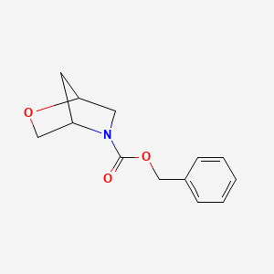 molecular formula C13H15NO3 B2685932 Benzyl 2-oxa-5-azabicyclo[2.2.1]heptane-5-carboxylate CAS No. 1865558-56-0