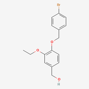 {4-[(4-Bromobenzyl)oxy]-3-ethoxyphenyl}methanol