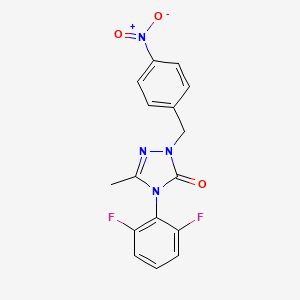4-(2,6-difluorophenyl)-5-methyl-2-(4-nitrobenzyl)-2,4-dihydro-3H-1,2,4-triazol-3-one