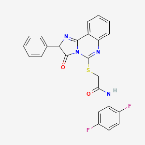 N-(2,5-difluorophenyl)-2-((3-oxo-2-phenyl-2,3-dihydroimidazo[1,2-c]quinazolin-5-yl)thio)acetamide