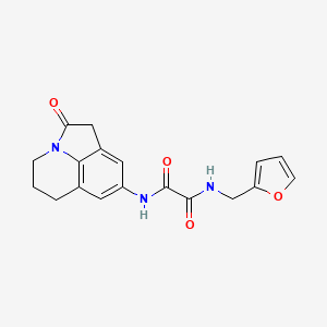N1-(furan-2-ylmethyl)-N2-(2-oxo-2,4,5,6-tetrahydro-1H-pyrrolo[3,2,1-ij]quinolin-8-yl)oxalamide