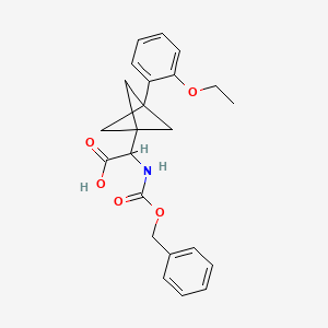 B2686021 2-[3-(2-Ethoxyphenyl)-1-bicyclo[1.1.1]pentanyl]-2-(phenylmethoxycarbonylamino)acetic acid CAS No. 2287261-70-3
