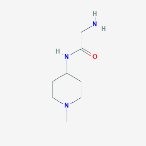molecular formula C8H17N3O B2686029 2-Amino-N-(1-methyl-piperidin-4-yl)-acetamide CAS No. 1096841-08-5