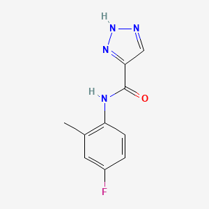 molecular formula C10H9FN4O B2686056 N-(4-fluoro-2-methylphenyl)-1H-1,2,3-triazole-5-carboxamide CAS No. 1483791-86-1