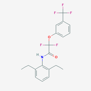 molecular formula C19H18F5NO2 B2686075 N-(2,6-diethylphenyl)-2,2-difluoro-2-[3-(trifluoromethyl)phenoxy]acetamide CAS No. 338792-18-0