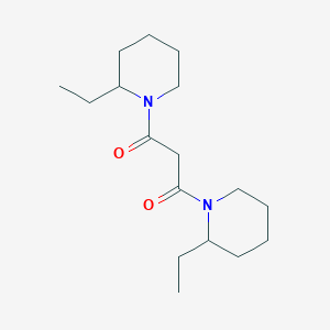 molecular formula C17H30N2O2 B2686121 1,3-Bis(2-ethylpiperidin-1-yl)propane-1,3-dione CAS No. 565165-65-3