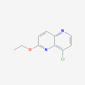 molecular formula C10H9ClN2O B2686136 8-Chloro-2-ethoxy-1,5-naphthyridine CAS No. 959217-50-6