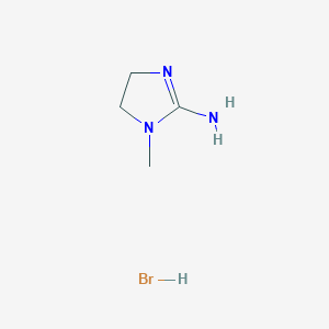 molecular formula C4H10BrN3 B2686167 1-Methyl-4,5-dihydro-1h-imidazol-2-amine hydrobromide CAS No. 34122-57-1