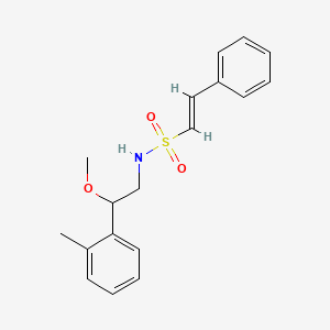 (E)-N-(2-methoxy-2-(o-tolyl)ethyl)-2-phenylethenesulfonamide