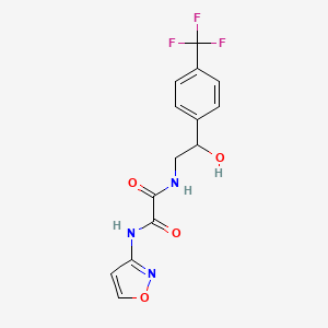 N1-(2-hydroxy-2-(4-(trifluoromethyl)phenyl)ethyl)-N2-(isoxazol-3-yl)oxalamide