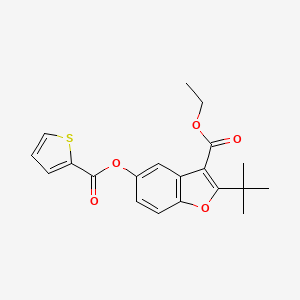 Ethyl 2-tert-butyl-5-(thiophene-2-carbonyloxy)-1-benzofuran-3-carboxylate