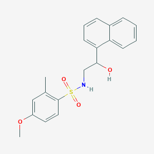 N-(2-hydroxy-2-(naphthalen-1-yl)ethyl)-4-methoxy-2-methylbenzenesulfonamide