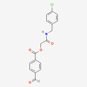 [2-[(4-Chlorophenyl)methylamino]-2-oxoethyl] 4-formylbenzoate