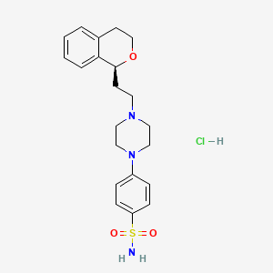 molecular formula C21H28ClN3O3S B2686229 Sonepiprazole hydrochloride 