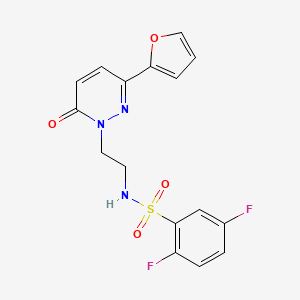 2,5-difluoro-N-(2-(3-(furan-2-yl)-6-oxopyridazin-1(6H)-yl)ethyl)benzenesulfonamide