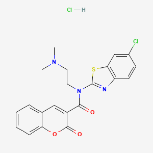 N-(6-chlorobenzo[d]thiazol-2-yl)-N-(2-(dimethylamino)ethyl)-2-oxo-2H-chromene-3-carboxamide hydrochloride