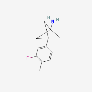 3-(3-Fluoro-4-methylphenyl)bicyclo[1.1.1]pentan-1-amine