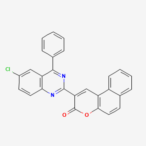 2-(6-chloro-4-phenylquinazolin-2-yl)-3H-benzo[f]chromen-3-one