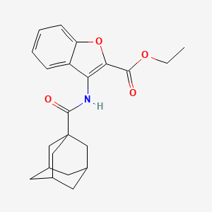 Ethyl 3-(adamantane-1-carbonylamino)-1-benzofuran-2-carboxylate