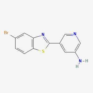 5-(5-Bromo-1,3-benzothiazol-2-yl)pyridin-3-amine