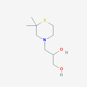 3-(2,2-Dimethylthiomorpholin-4-yl)propane-1,2-diol
